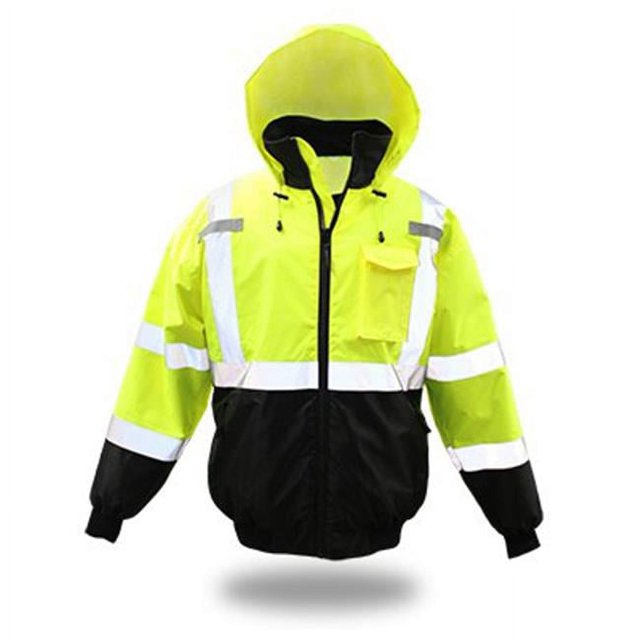 Boss Manufacturing 257050 Lined Polyester Bomber Jacket, Yellow - 3XL
