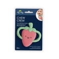 thumbnail image 2 of Itzy Ritzy Chew Crew Strawberry Silicone Teether for Infants, Fruit-Shaped Teether, 3+ Months, 2 of 6