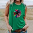 thumbnail image 1 of EQWLJWE Débardeurs Sans Manches pour Femmes Débardeurs d'Été pour Femmes Femmes Col Rond Imprimé Décontracté Ample Hauts Chandail Sans Manches T-shirt, 1 of 6