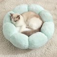 thumbnail image 1 of LSLJS Flower-shaped Winter Warm Plush Bed Plush Soft Pet Bed Calming Bed, 1 of 2