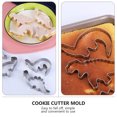 thumbnail image 3 of Miangastore 8Pcs Stainless Steel Cookie Cutters Dinosaur Shape Biscuit Molds Baking Tools, 3 of 8