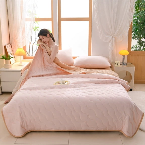 Comforter Grey Blanket Queen Size Duvet For Hot Sleeper Breathable Summer Quilt Lightweight Soft Q Max>0.4 Arc Chill Cool Comforter blue blanket