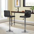 thumbnail image 5 of Tabourets de Bar Ensemble de 2 Tabourets Pivotants Hauteur Comptoir Cuir PU Modernes Hauteur Réglable Tabourets de Bar Pivotants Chaise Hydraulique Tabourets de Bar, 5 of 5