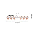 thumbnail image 3 of Vaidha Multi-functional Folding Wall-hanging Clothes Rack Clothes Balcony Drying Artifacts Household Six Clip Underwear Socks Drying Hanging Racks, 3 of 6