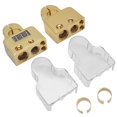 thumbnail image 2 of Car Battery Terminal Connectors Kit with Digital Voltmeter Display Standard 0 / 4 / 8 AWG Gauge for Vehicle Accessory, 2 of 7