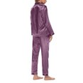 thumbnail image 3 of Qertyioot Womens Casual Ample Solide Col Rond Pantalon à Manches Longues Home Set Summer Épargne, 3 of 6