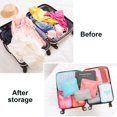 thumbnail image 1 of 6 Pcs Sacs de Rangement de Voyage Ensembles de Vêtements Pochette de Rangement de Voyage Bagages Pochettes de Compression Organisateur de Linge Valise, Rouge Melon D\'eau, 1 of 7