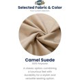 thumbnail image 2 of Ultimate Sack 5000 5-Foot Bean Bag Chair with Footstool Set, Camel Suede Cover, 2 of 6