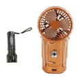 thumbnail image 2 of FloHua Solar Camping Lantern with Fan,Emergency Flashlight Charging for Phone,USB Rechargeable Portable LED Lanterns Camping Fans Camping Gear Portable Collapsible Rechargeable Camping Lamp W/ Fan, 2 of 7