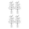 thumbnail image 4 of Langgg 2x Garden With Plant Climbing Trellis Lightweight And Stackable Black black Sharp tail style,2 sets 2Set, 4 of 6