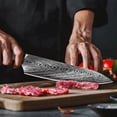 thumbnail image 2 of Chef Knife 8-Inch Kitchen Knife: Japanese High Carbon Stainless Steel Sharp Cooking Knives Cutting Vegetable Ergonomic Handle for Men Gift for Father Dad, 2 of 7