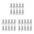 thumbnail image 1 of Maytalsory 10pcs Metal Carabiners Lobster Claw For Keychain - Strong And Functional Accessories For Easy Key Gun black 3Set, 1 of 6