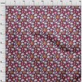 thumbnail image 4 of oneOone Silk Tabby Magenta Fabric Sea Shells Pattern Fabric For Sewing Printed Craft Fabric By The Yard 42 Inch Wide, 4 of 4