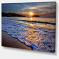 thumbnail image 2 of Calm Seashore with Blue Waves - Seashore Canvas Art Print, 2 of 4