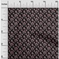 thumbnail image 2 of oneOone Rayon Black Fabric Floral Craft Projects Decor Fabric Printed By The Yard 56 Inch Wide, 2 of 4