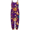 thumbnail image 5 of 2025 Barboteuse pour Tout-Petits Imprimés Combinaison Sans Manches Robe Tenues Florales Pantalons, 5 of 5