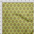 thumbnail image 3 of oneOone Cotton Silk Fabric Diamond & Swirl Ikat Print Sewing Fabric BTY 42 Inch Wide, 3 of 4