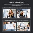 thumbnail image 4 of 4K Webcam with 2 Microphones Zoom Remote Focus EPTZ Webcamera for PC Laptop Conference Video Streaming USB Web Cam Compatible for Switch 2 Vizolink, 4 of 13