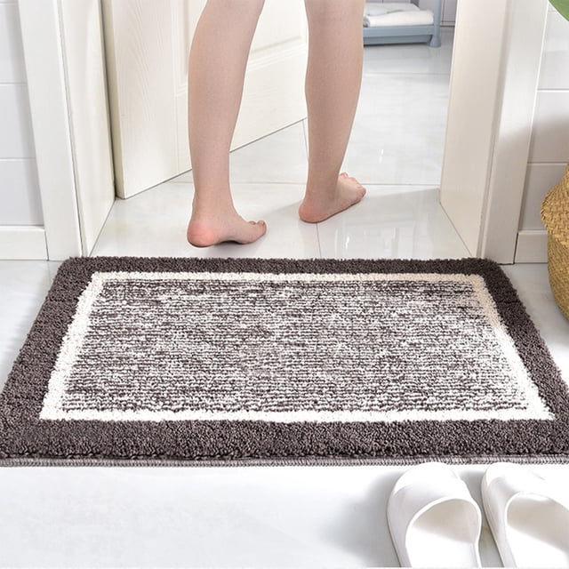Birdeem Bath Mats for Bathroom, Bathroom Rugs, Soft and Absorbent Microfiber Bath Rugs, Non-Slip Shower Carpet, Machine Wash Dry, Bath Mats for Bathroom Floor, Tub and Shower
