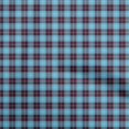 thumbnail image 1 of oneOone Georgette Viscose Medium Blue Fabric Check Craft Projects Decor Fabric Printed By The Yard 42 Inch Wide, 1 of 4