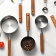 thumbnail image 3 of Measuring Spoons 4-Piece Set with Scale in Stainless Steel and Wood Handle for Precise Cooking and Baking Easy to Clean and Store Ideal Kitchen, 3 of 3