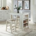 thumbnail image 1 of Brook Creek 3 Piece Counter Set - White, 1 of 13