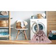 thumbnail image 2 of Ahgly Company Tapis Rond Lavable en Machine Intérieur Transitionnel Rouge Indien, 4 Pieds Rond, 2 of 7