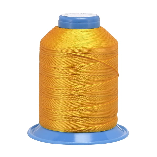 Unique Bargains Fil de Polyester Collé Jaune Doré, Extra Résistant, 710 Verges