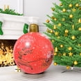 thumbnail image 1 of Dmlowu Christmas Ball Ornaments - Christmas Tree Ornaments for Xmas Tree, Inflatable Christmas Decoration Festive Outdoor Courtyard Pendant Printed Pvc Toy, 1 of 6