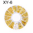 thumbnail image 2 of 3D Metallic Metal Rivet Heart Moon Star Nail Tips Decorations Manicure Tools, 2 of 10
