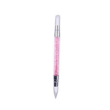 letairis Silicone Nail Art Pen Brush Emboss Hollow Sculpture Carving Acrylic Tool Set pink
