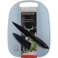 thumbnail image 2 of Chef Craft Select Wheat Straw Cutting Board and Knife Set, 10 inch x 7.5 inch, Blue, 2 of 6