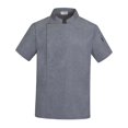 thumbnail image 1 of TISHITA Chef Coat Jacket Breathable Waiter Waitress Clothing Executive Short Sleeve Chef L, 1 of 8