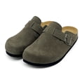 thumbnail image 1 of Adult Suede Clogs Cork Footbed Slippers Arch Support Potato Shoes Indoor Outdoor Slippers with Adjustable Buckle, 1 of 6