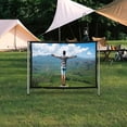 thumbnail image 4 of LSLJS Écran de Projecteur Écran de Projecteur de Film 16:9 Pliable et Portable Anti-Froissement Intérieur Extérieur Projection Écran de Projecteur Vidéo Double Face pour Maison, Fête, Camp, 4 of 9