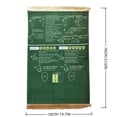thumbnail image 3 of Green Multi Functional Prayer Rug For Daily Home Travel Use With English Reading Arabic Recitation Guidance 19.68X27.56In, 3 of 6
