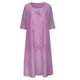 thumbnail image 4 of JUNWELL Robes pour Mère de la Mariée Ensemble Deux Pièces pour Femmes Robe Midi à Imprimé Floral avec Cardigan en Mousseline de Soie Formelle de Fête Sans Manches Grande Taille Robes d'Invitée de Mariage pour Femmes 2024 Tenue de Villégiature, 4 of 6