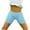 Sky Blue, variant on Shorts for Girls, Girls Casual Spring And Summer Solid Elastic Waist Kids Shorts