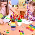 thumbnail image 2 of 1 Set Kid Art Craft Sets for Christmas Gift Arts Supplies Kits Brain and Creativity Development DIY Crafting Collage Arts Set Enhance Imagination and Concentration Creative Toys Great Gif, 2 of 7