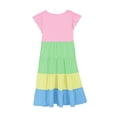 thumbnail image 5 of Plebaso Robes d'Été Décontractées pour Bébés Filles à Manches Volantées, Col Rond, Couleur Unie, Robe à Volants, Vêtements de Mode pour Filles, 5 of 5