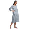 thumbnail image 3 of Moomaya Chemise de Nuit d'Allaitement en Coton Imprimée pour Femmes, 3 of 6