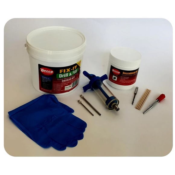 Deccobond Wood Floor Repair Kit, FIX-IT, Drill & Fill