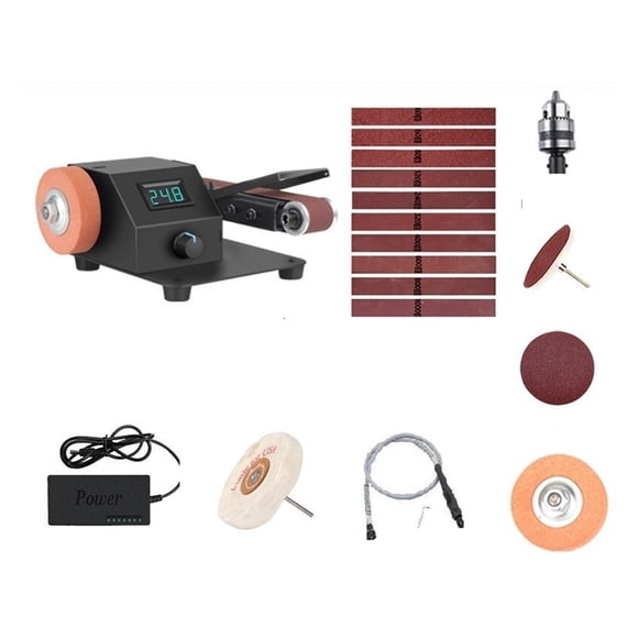 Multifunctional Electric Belt Sander Polishing Machine Knife Sharpener DIY Woodworking Polishing Grinding Sander Grinder ,Wide Use
