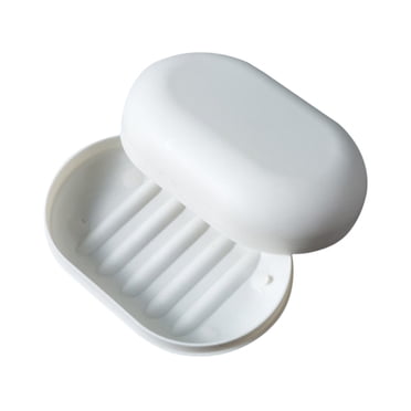 RXIRUCGD Plastic Bathroom Shower Soap Box Tray Dish Storage Holder Plate Home Travel