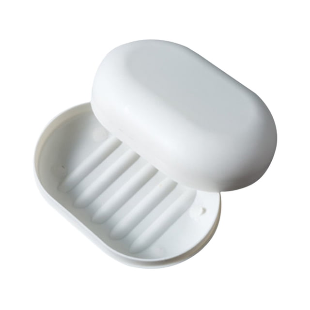 RXIRUCGD Plastic Bathroom Shower Soap Box Tray Dish Storage Holder Plate Home Travel