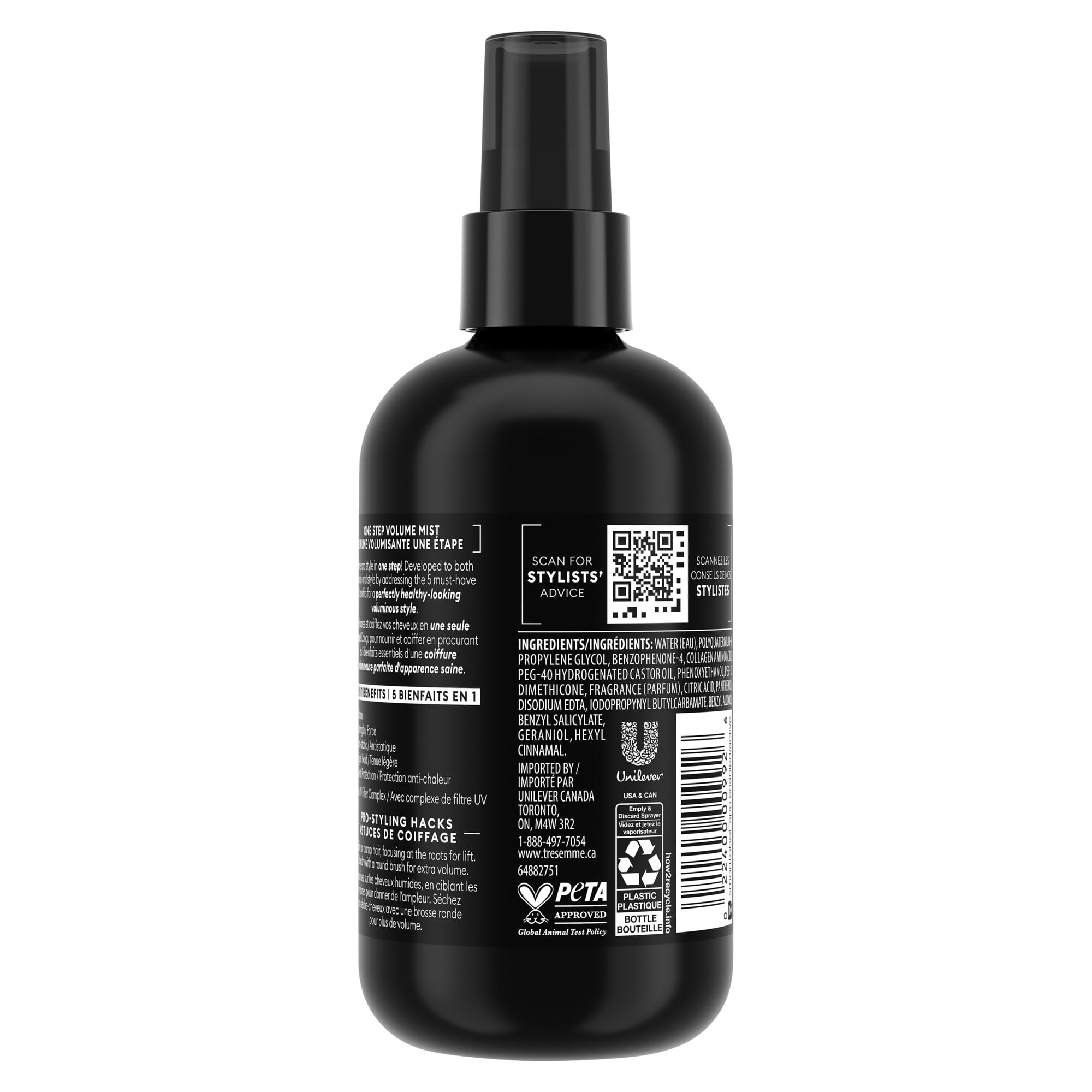 TRESemmé Brume Volume Une Étape 5-en-1 pour Cheveux Fins, 236 ml