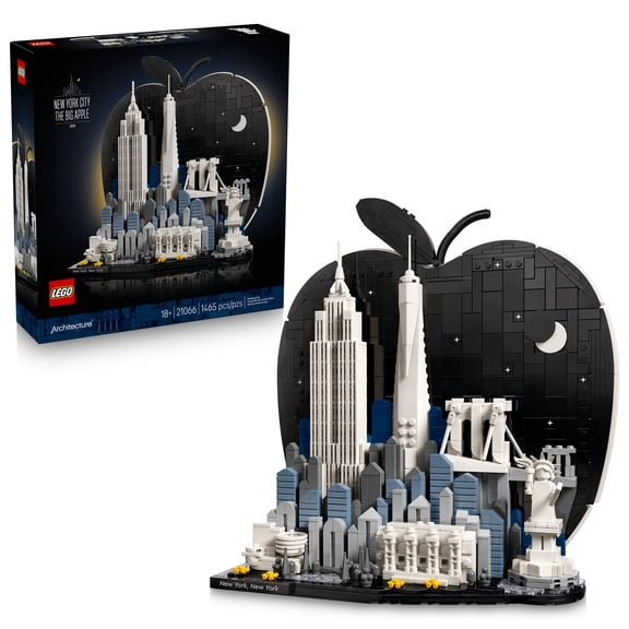 LEGO Architecture New York City – The Big Apple Building Set for Adults, Ages 18+ - Decor for Bedroom, Office or Desk - Gift for Men & Women - 21066