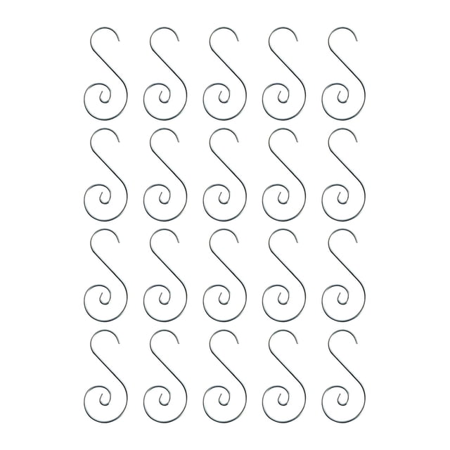 Esquirla 20 Pcs Crochets pour Ornements de Noël Accessoires Multifonctions Crochet en Forme de S