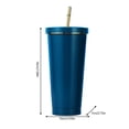 thumbnail image 3 of HAOMONZEN Double Layer Stainless Steel Portable Edged Insulation Cup Creative Straw Cup Durable Paint 500ML Lightweight & Leakproof for Party,Picnic, BBQ, Travel, and Event Deals Today 2024, 3 of 9