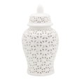 thumbnail image 2 of jifeng Traditional Ceramic Ginger Jar for Table Floral Arrangement Decoration White S, 2 of 9